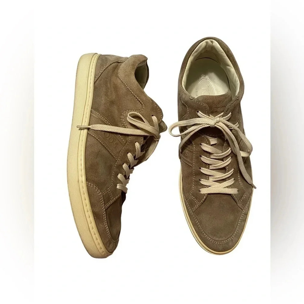 Tod’s Beige Tan Suede Sneaker